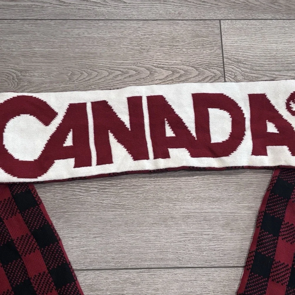Hudson's‎ Bay Canada Olympics Red Plaid Scarf Winter